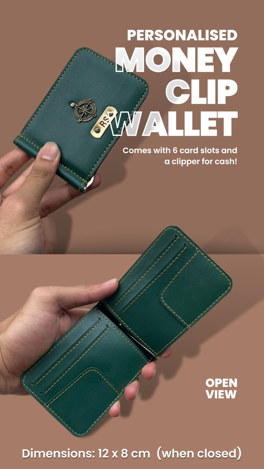 Personalised Money Clip Wallet