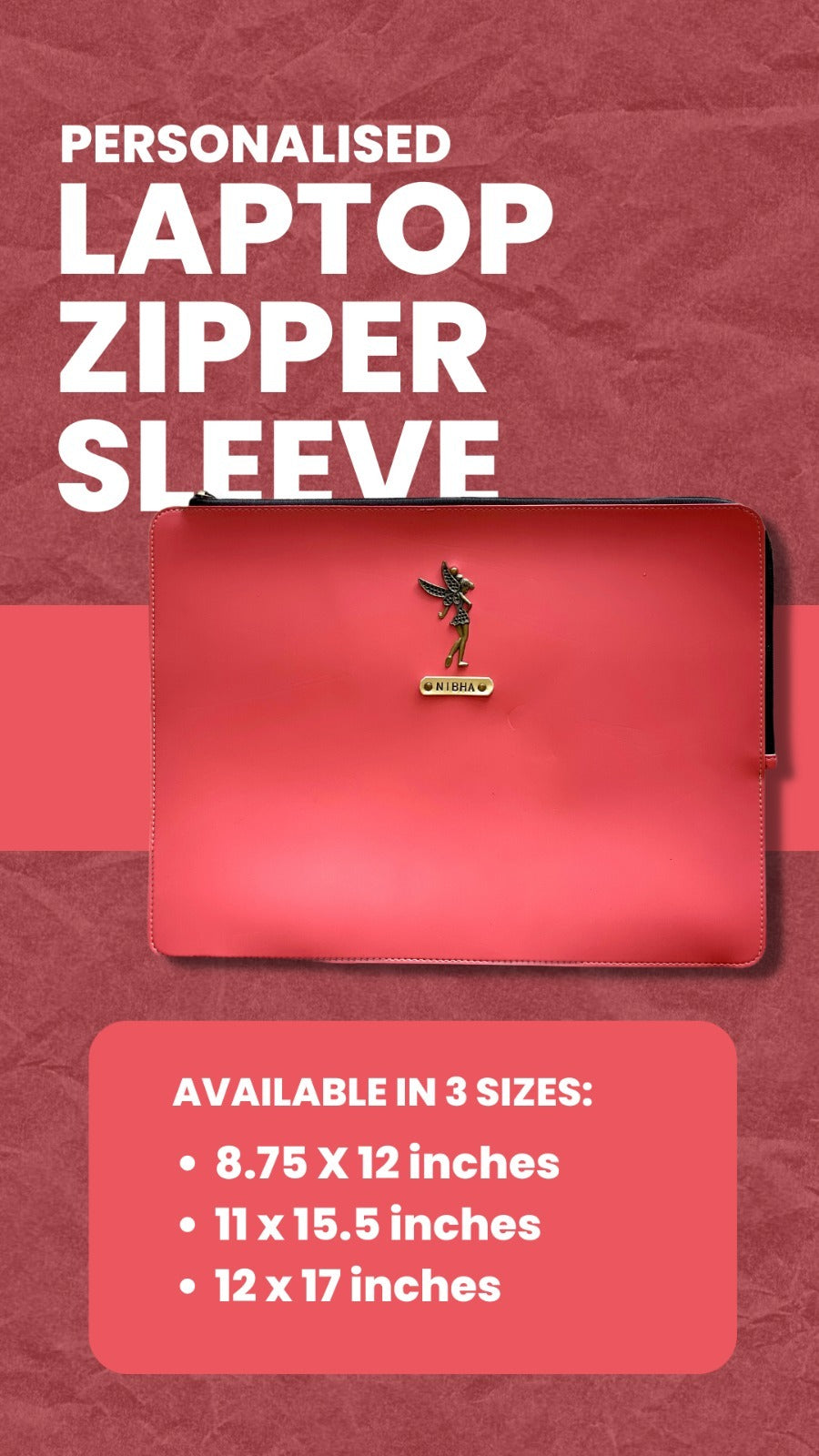 Personalised Laptop Zipper Sleeves