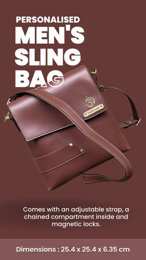 Personalised Men's Sling Bag