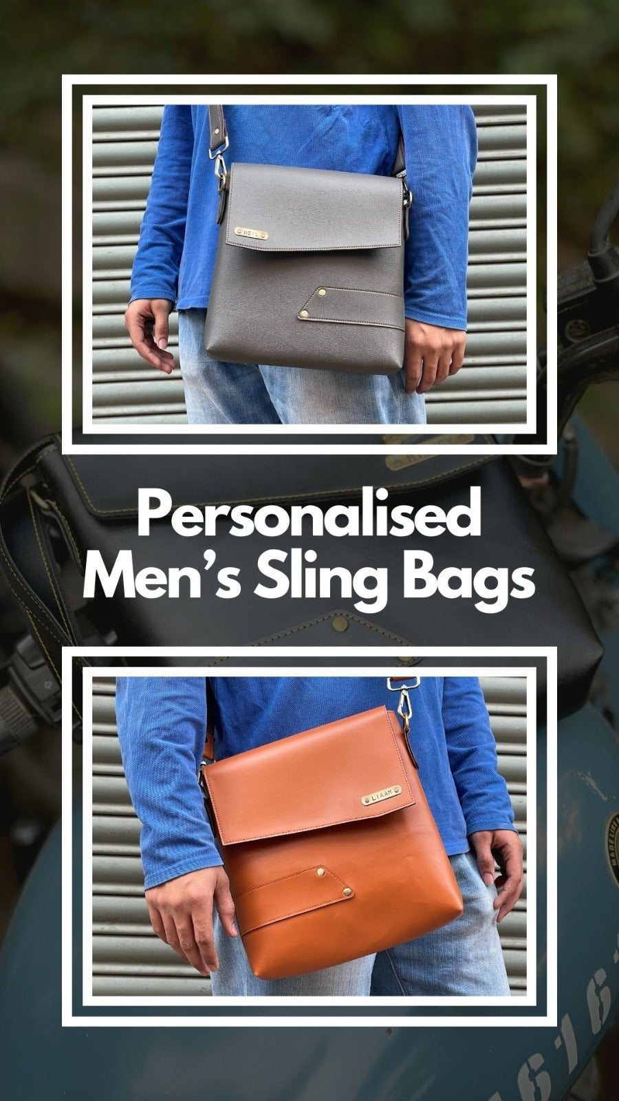 Personalised Men's Sling Bag