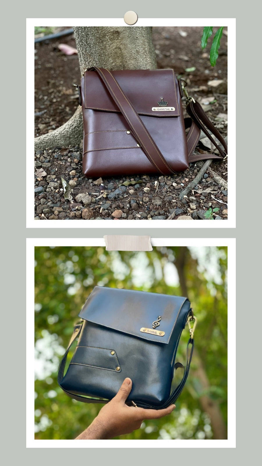 Personalised Men's Sling Bag