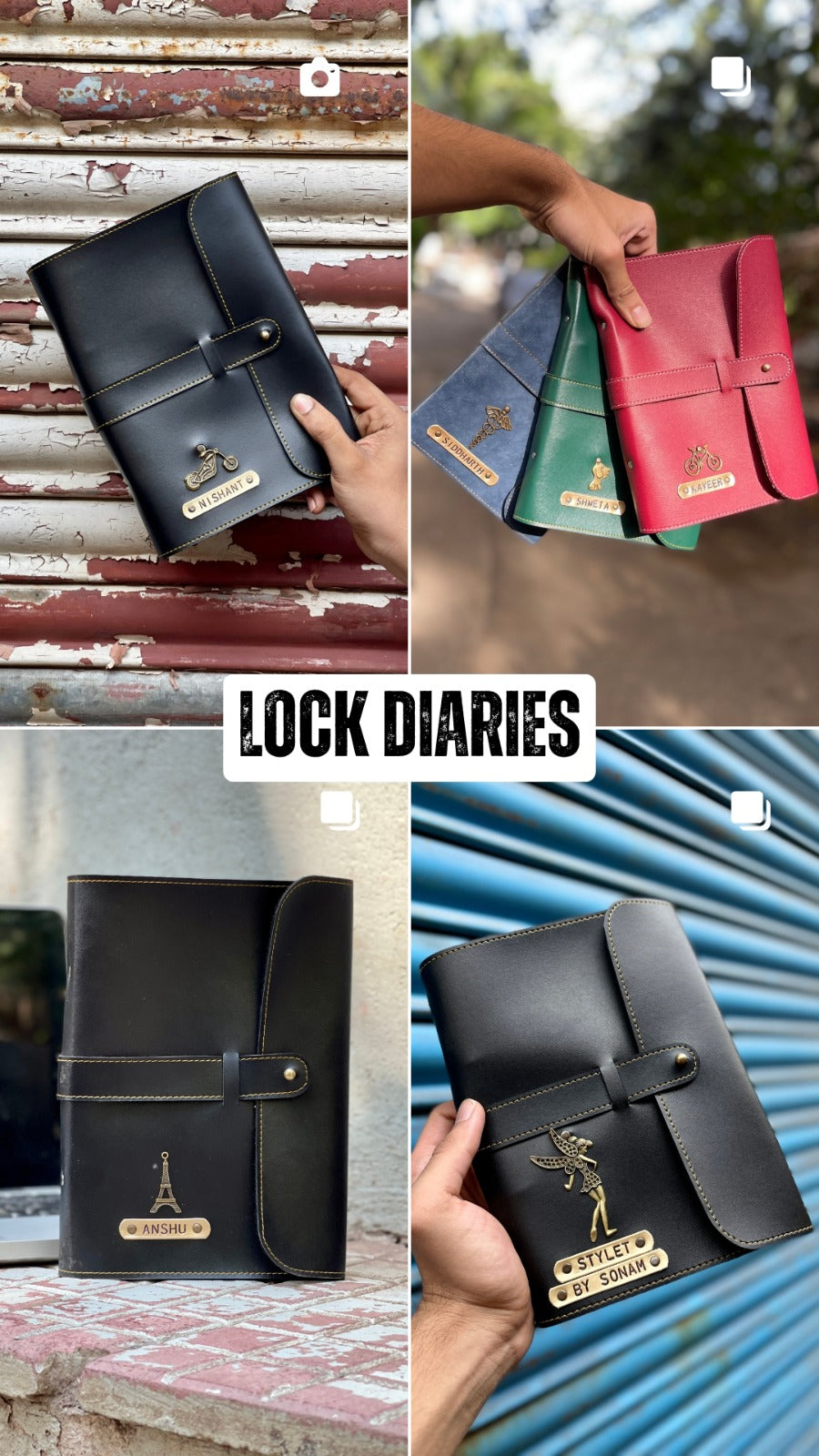 Personalised Lock Diaries