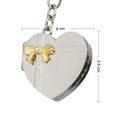 Personalised Heart Photo Frame Keychain