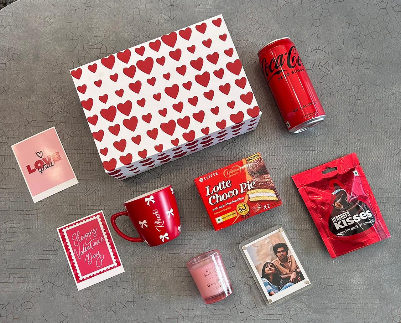Personalized Red Heart Gift Box -7 Essentials for a Perfect Valentine’s Surprise