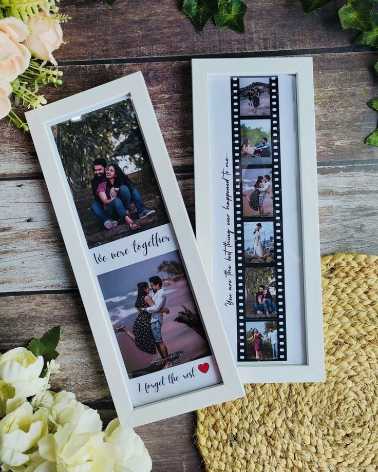 Personalized Wall Art & Film Roll Frame(4*10) with Custom  Collage and Quotes