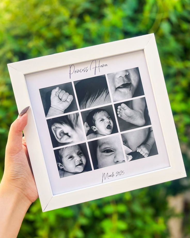 Custom Newborn Baby Photo Collage Frame(6*6)