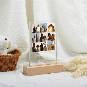 Custom Photo LED Light,Photo Collage Lamp,Personalized Acrylic Picture Frame,Gift for Couple,Christmas Gift,Gift for Her,Gift for Him