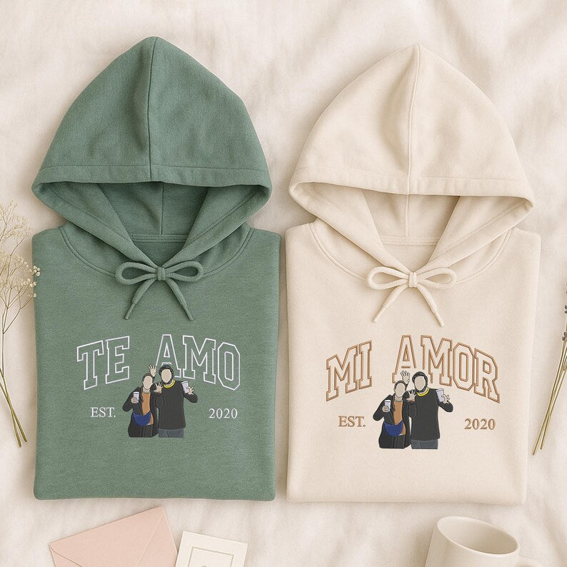 Personalized His and Her Sweatshirt
