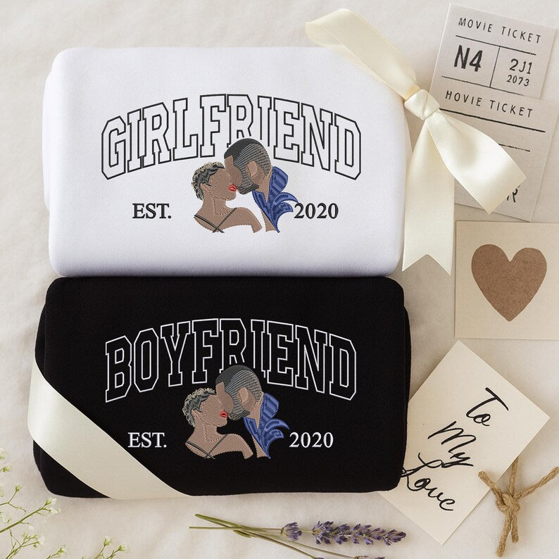 Personalized His and Her Sweatshirt