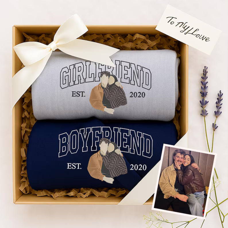 Personalized His and Her Sweatshirt