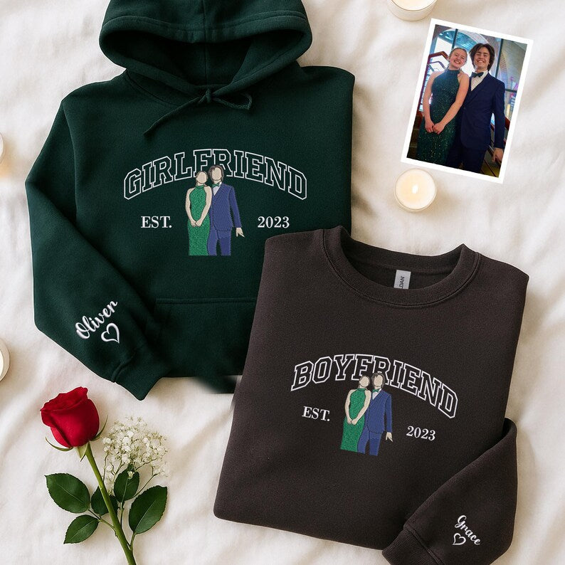 Personalized His and Her Sweatshirt