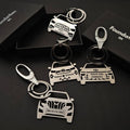 Custom Personalized Car Keychain with Name & Number