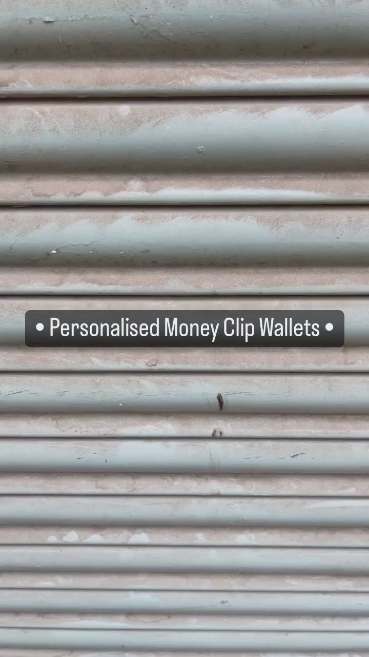 Personalised Money Clip Wallet