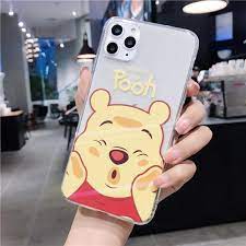 Pooh and Stitch Clear Silicon Case Cover