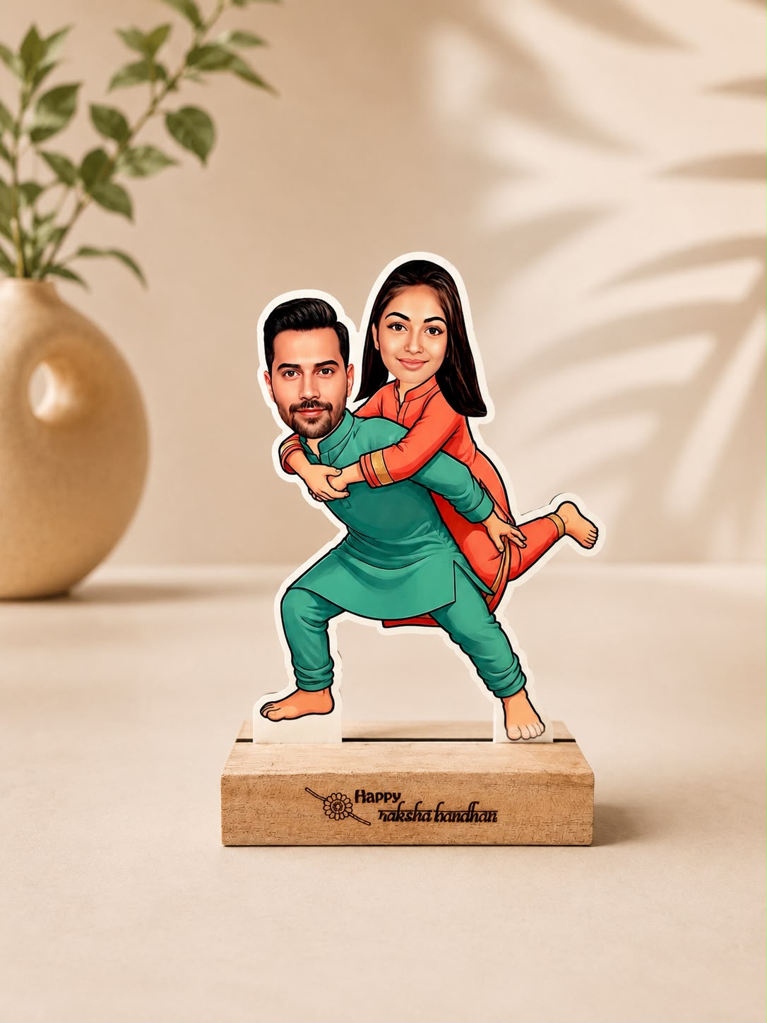 Raksha Bandhan Custom Photo MDF Table Top Standee