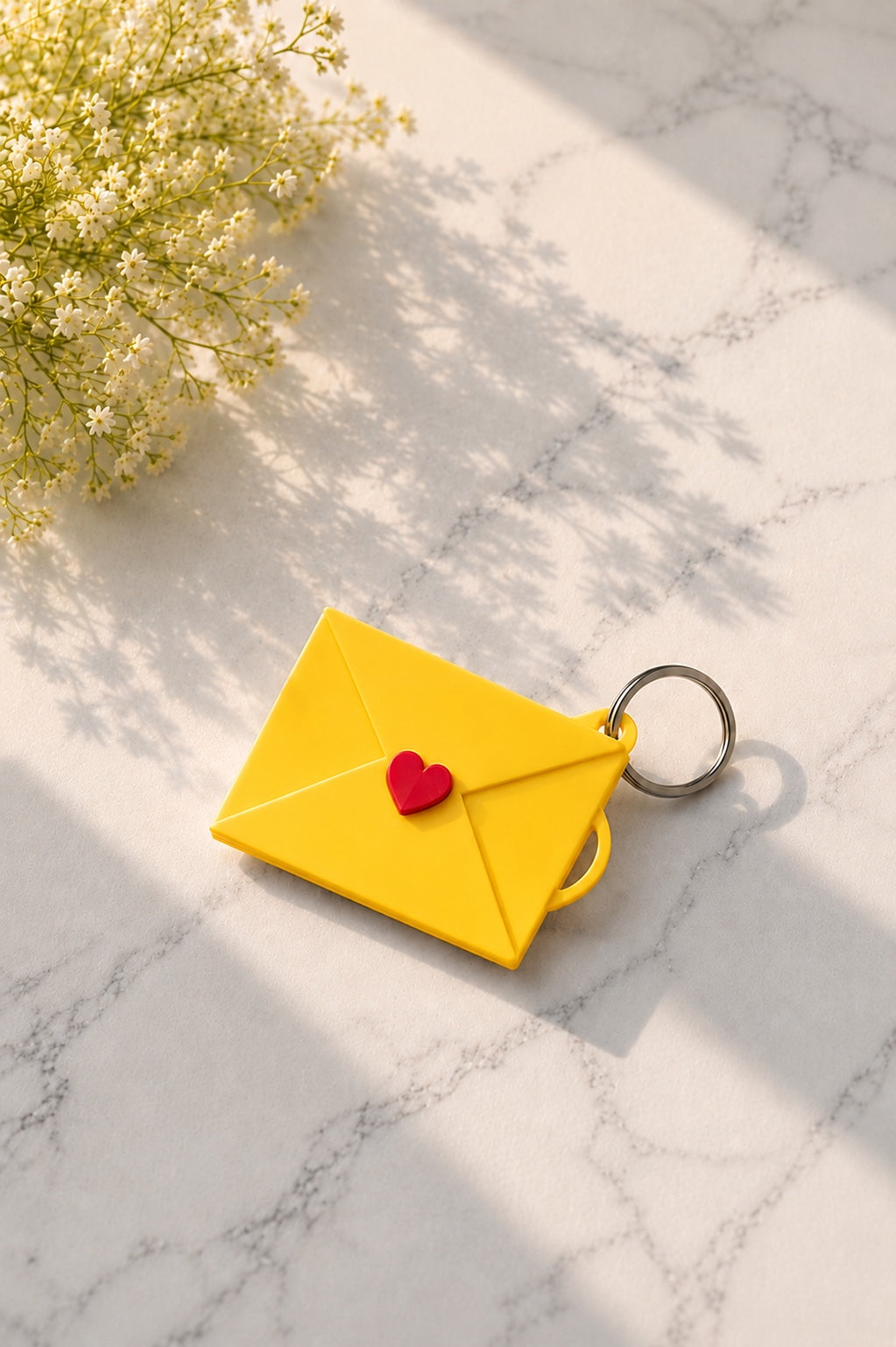 Personalised Mini Envelope Photo Keychain – Custom Love Memory Gift
