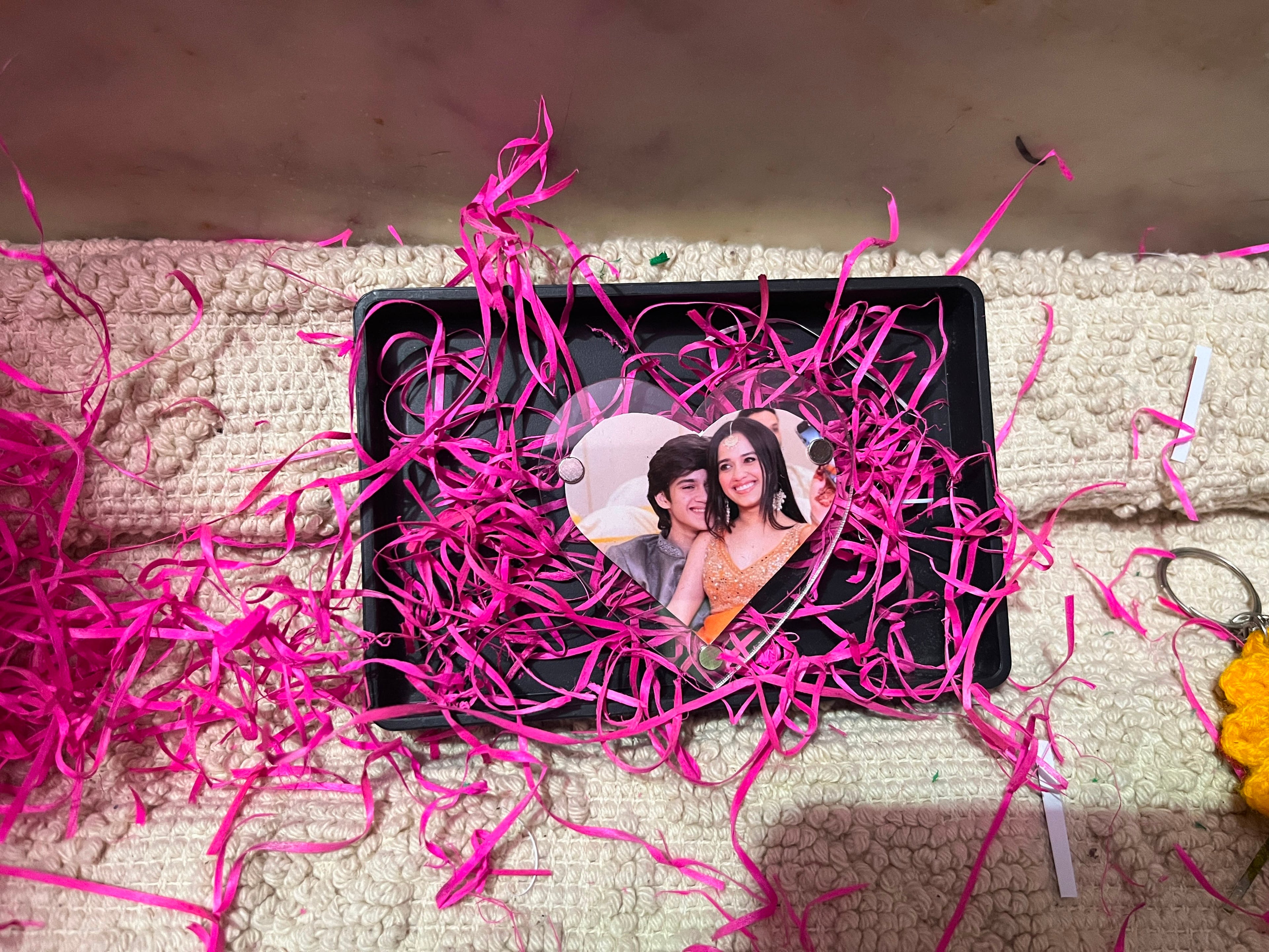 Custom Memory Gift Hamper with Acrylic Photo Frame