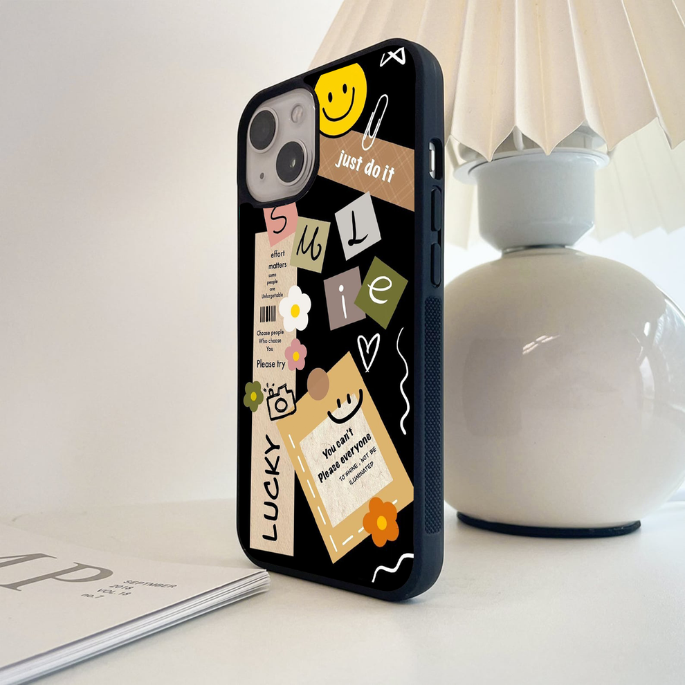 Lucky Aesthetic Collage Glass Case