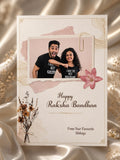 Personalised Raksha Bandhan Greeting Card with Chocolate