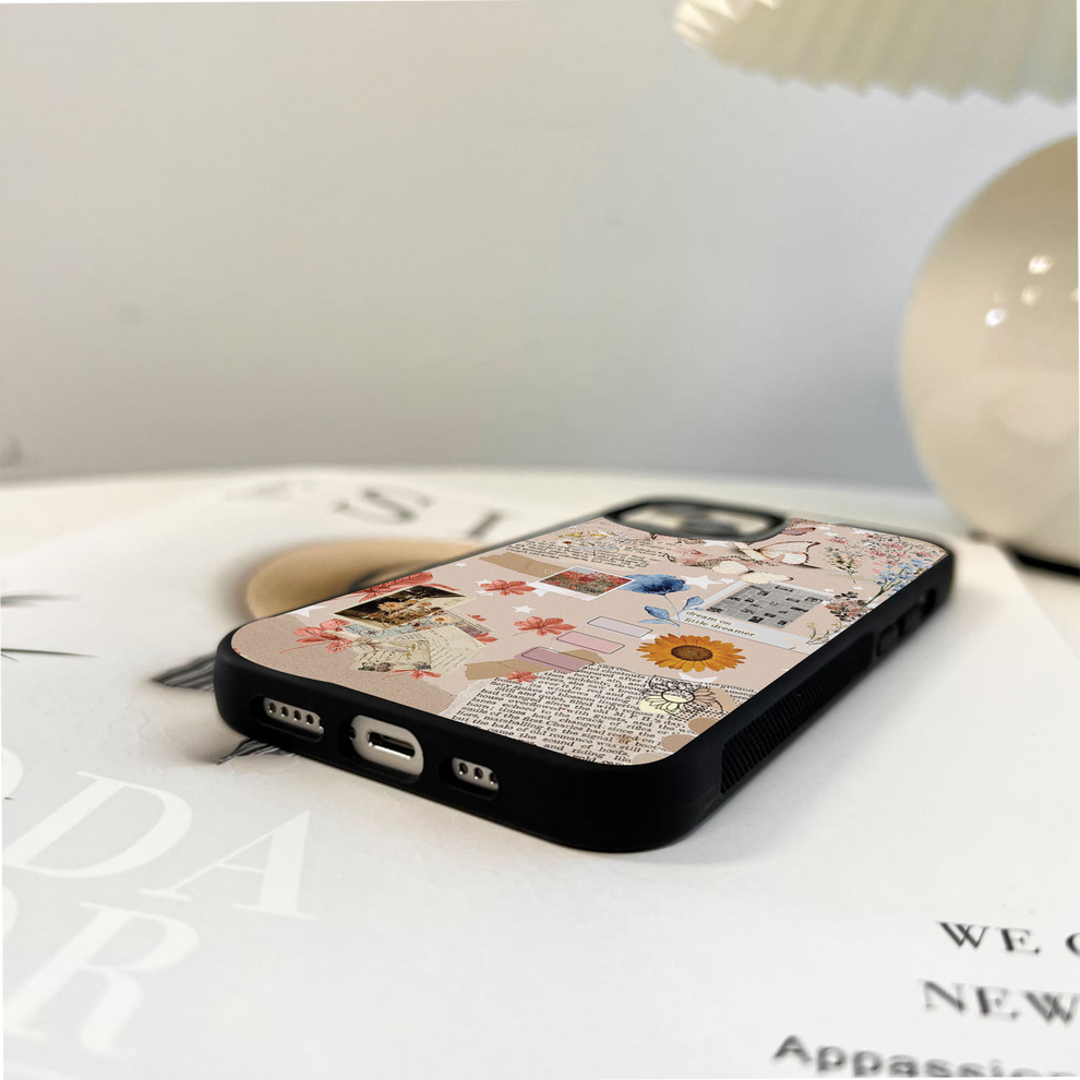 Aesthetic Butterfly Glass Case
