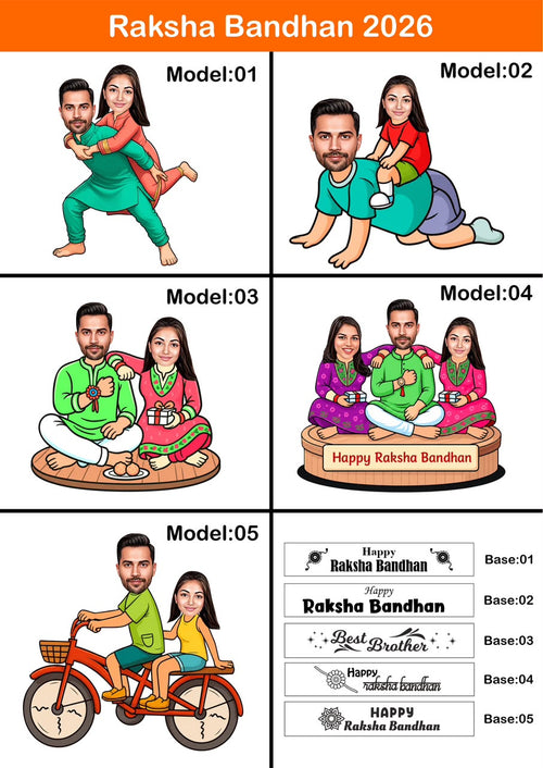 Raksha Bandhan Custom Photo MDF Table Top Standee