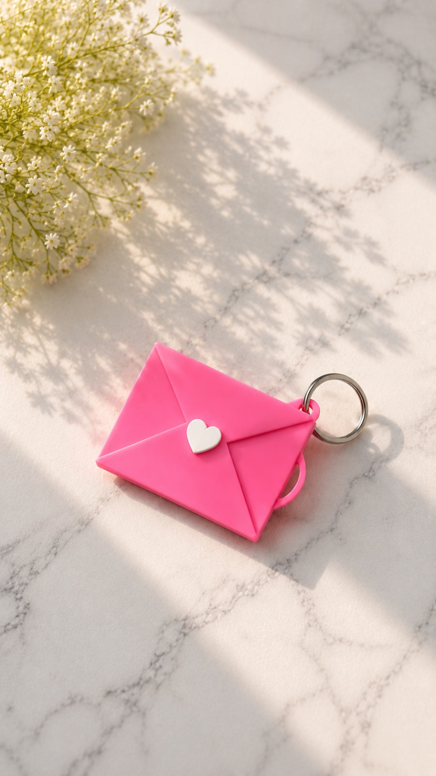 Personalised Mini Envelope Photo Keychain – Custom Love Memory Gift