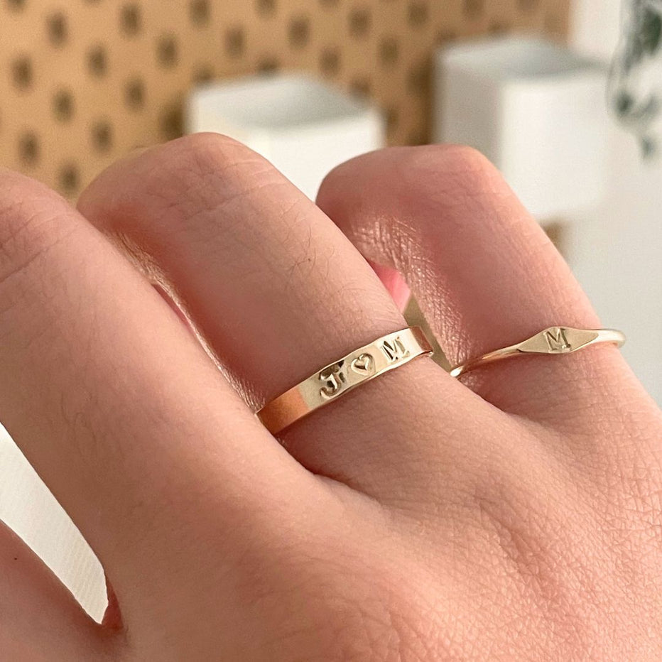 Promise Ring with pinky Ring 