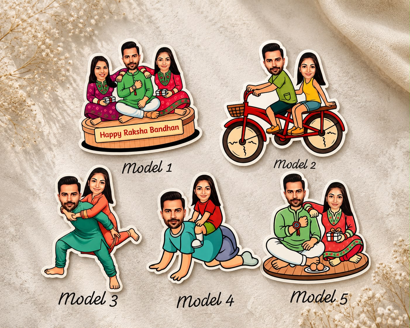 Personalized Raksha Bandhan Fridge Magnet |