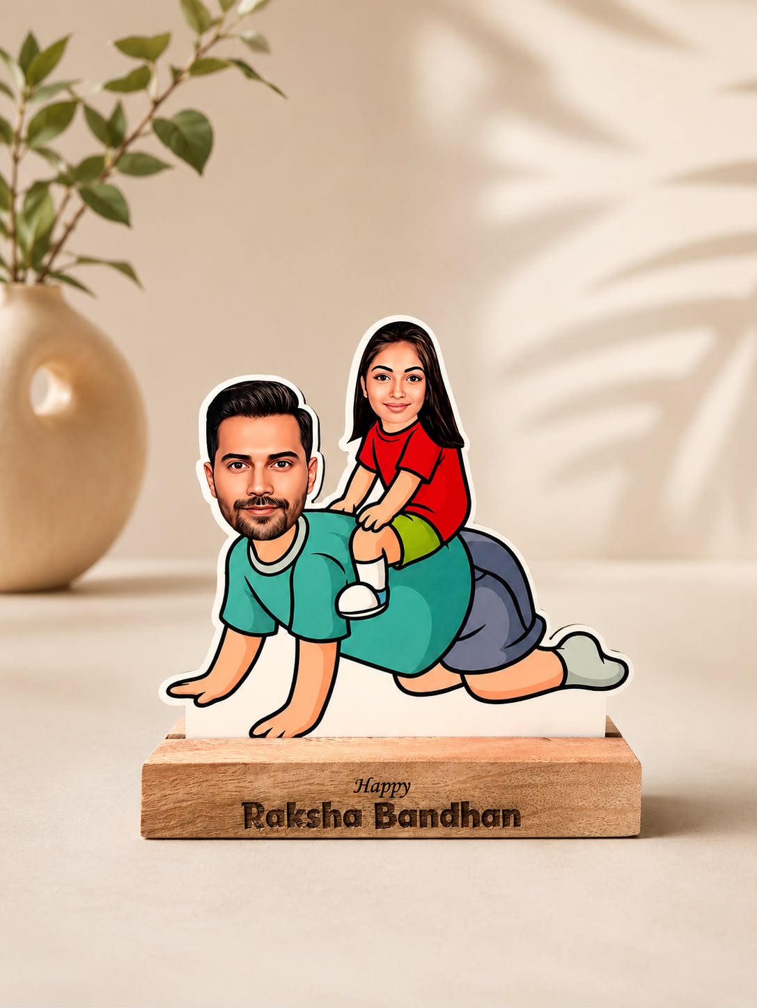 Raksha Bandhan Custom Photo MDF Table Top Standee
