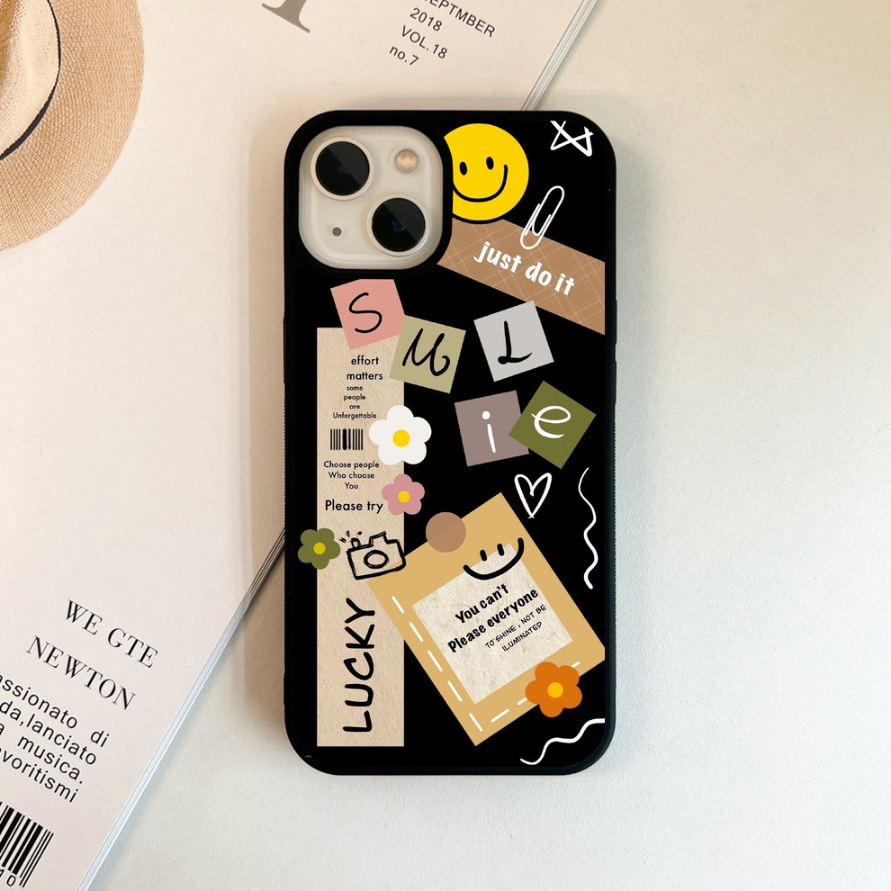 Lucky Aesthetic Collage Glass Case