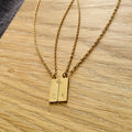 Couple initials pendant (pair)