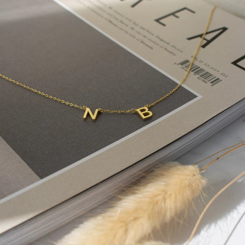 Minimal initial necklace