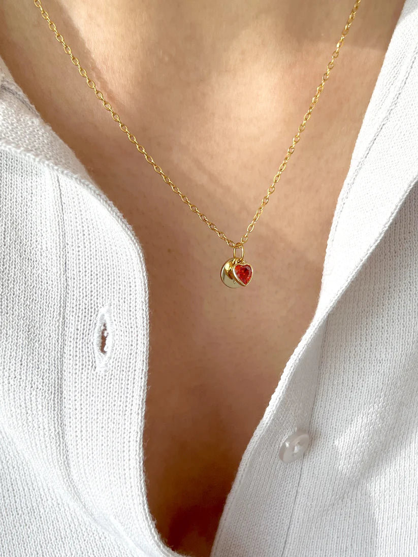 Secret love initial pendant