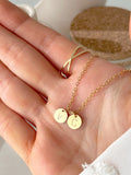 Initial coin pendant
