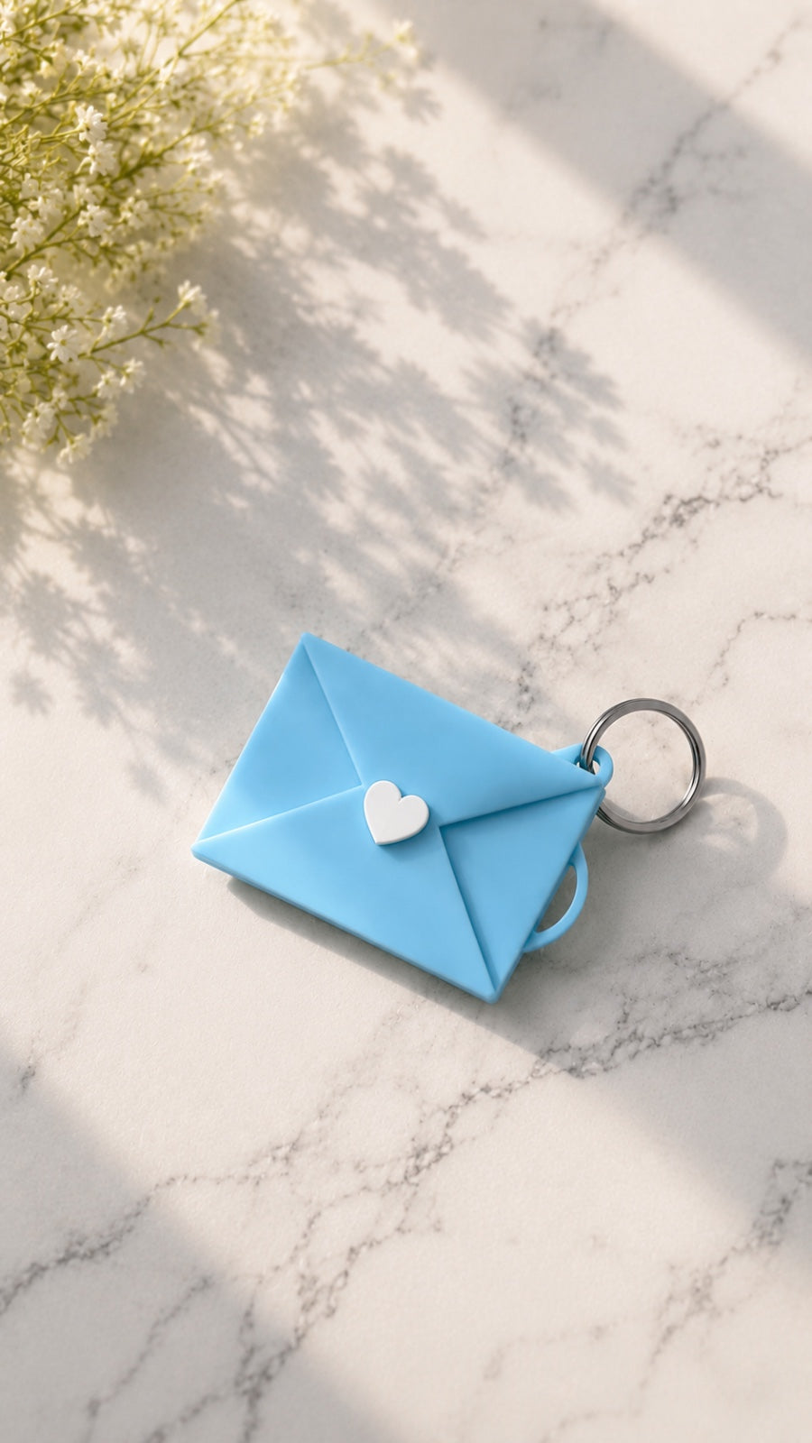 Personalised Mini Envelope Photo Keychain – Custom Love Memory Gift