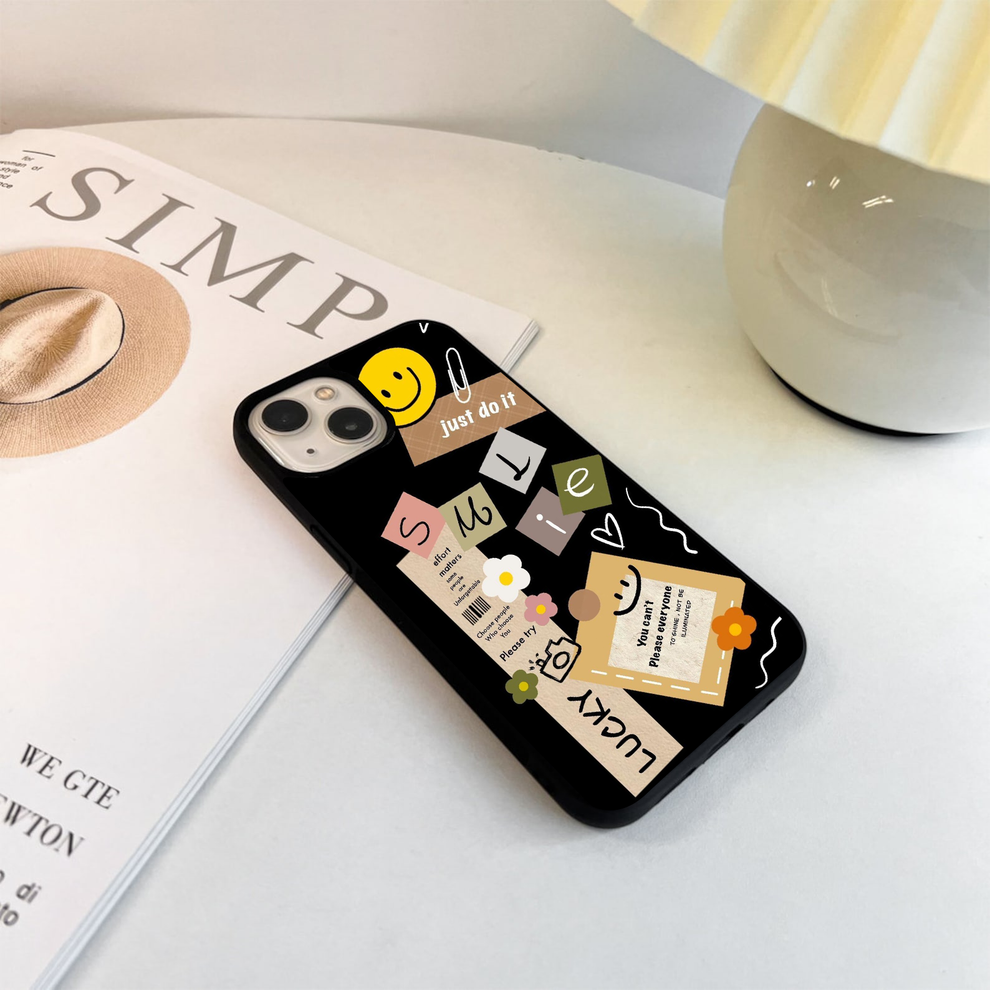 Lucky Aesthetic Collage Glass Case