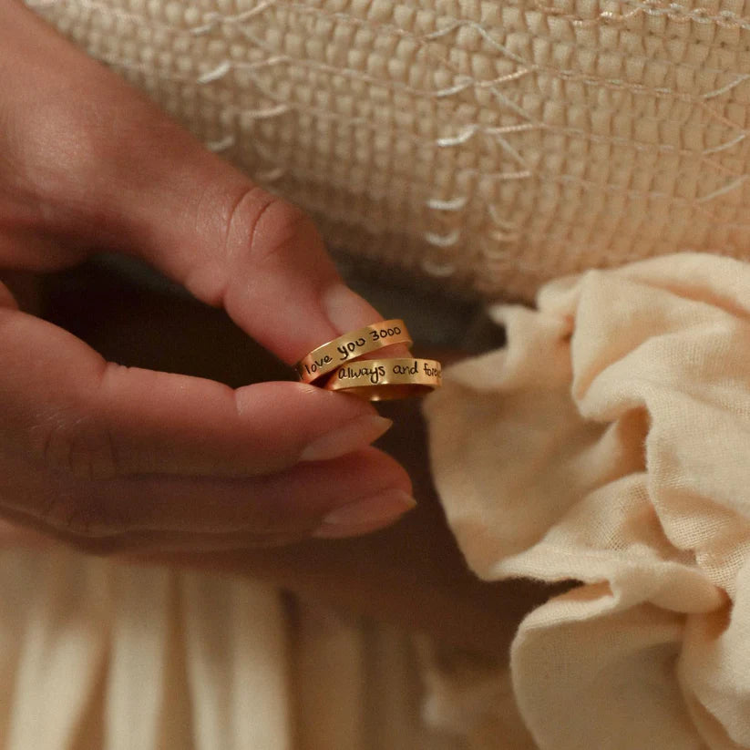 Personalized Name Engraved Ring