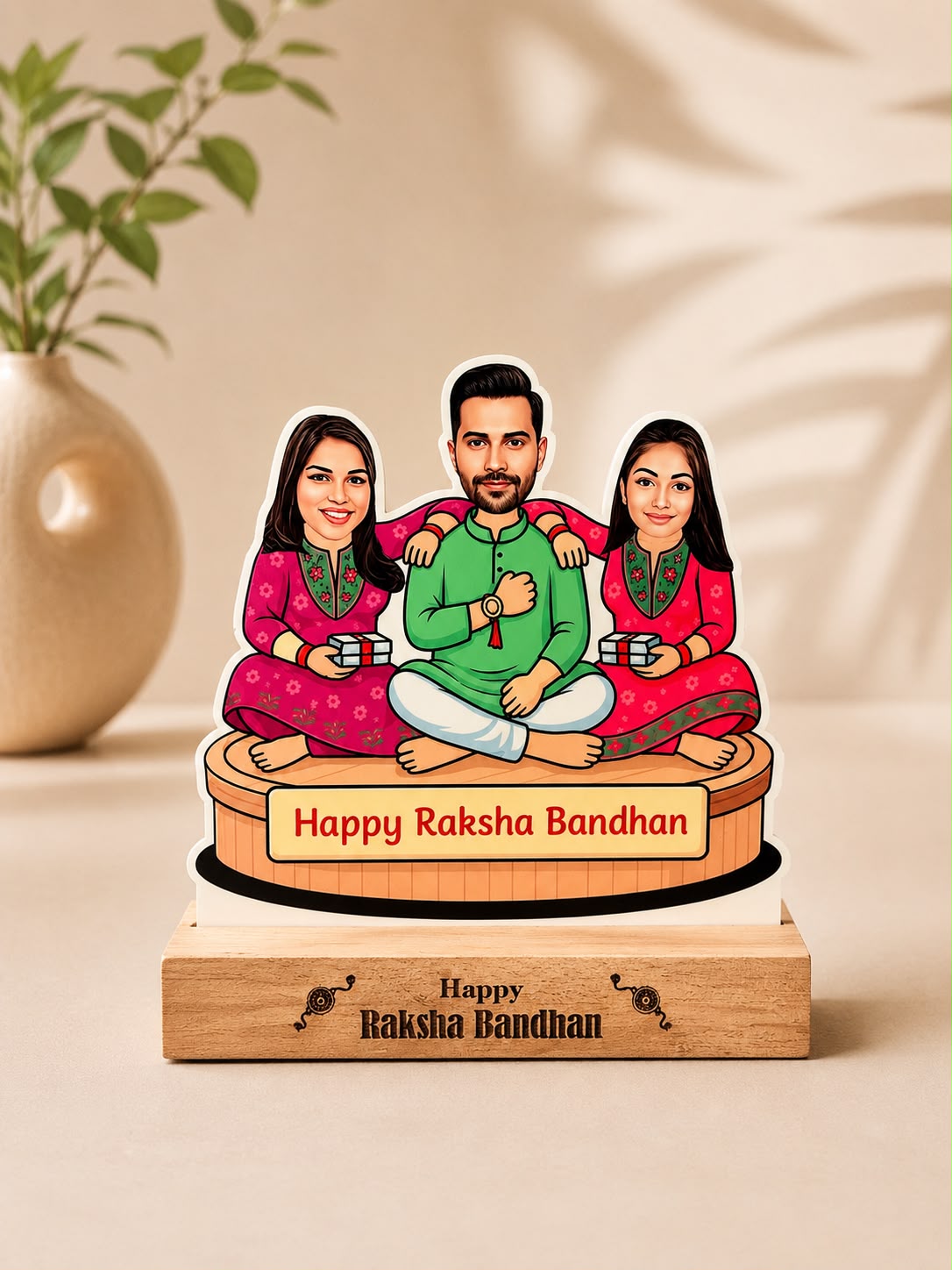 Raksha Bandhan Custom Photo MDF Table Top Standee