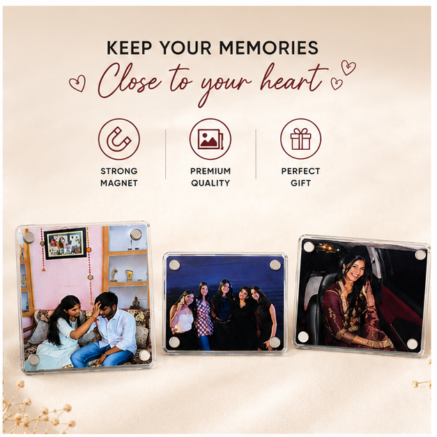 Polaroid fridge magnet