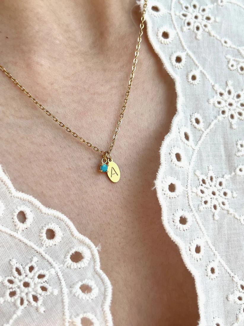 Petite initial pendant