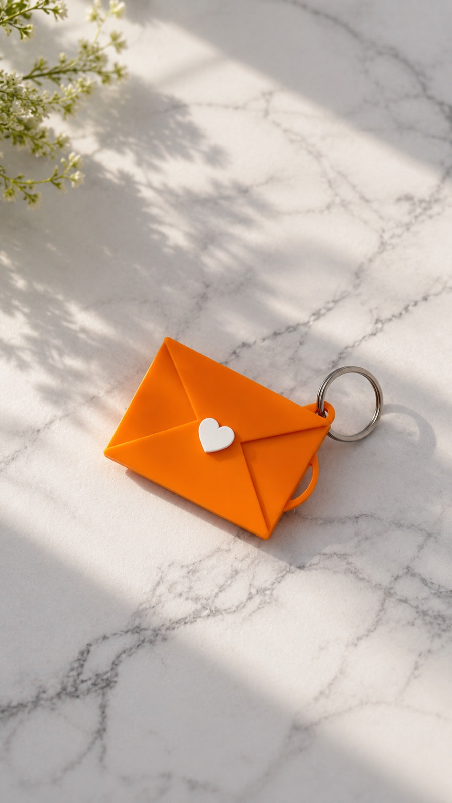 Personalised Mini Envelope Photo Keychain – Custom Love Memory Gift