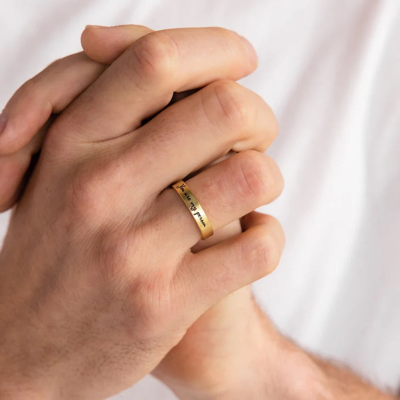 Personalized Name Engraved Ring
