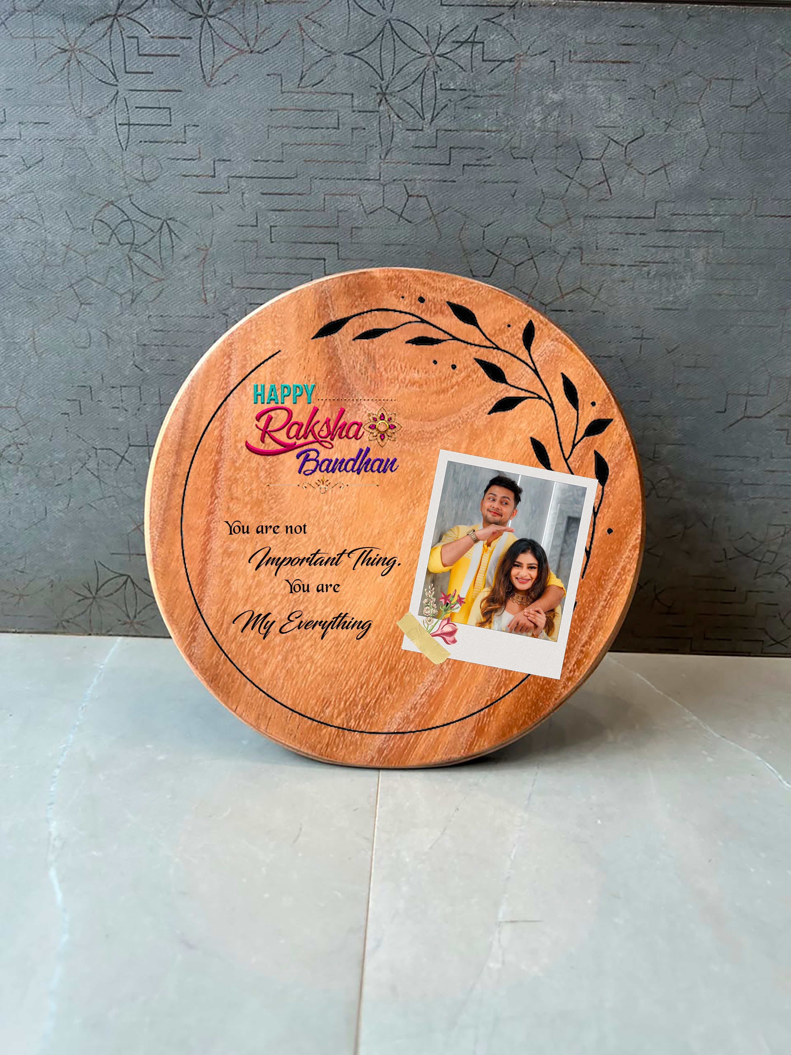 Personalized Wooden Photo Gift for Brother & Sister
