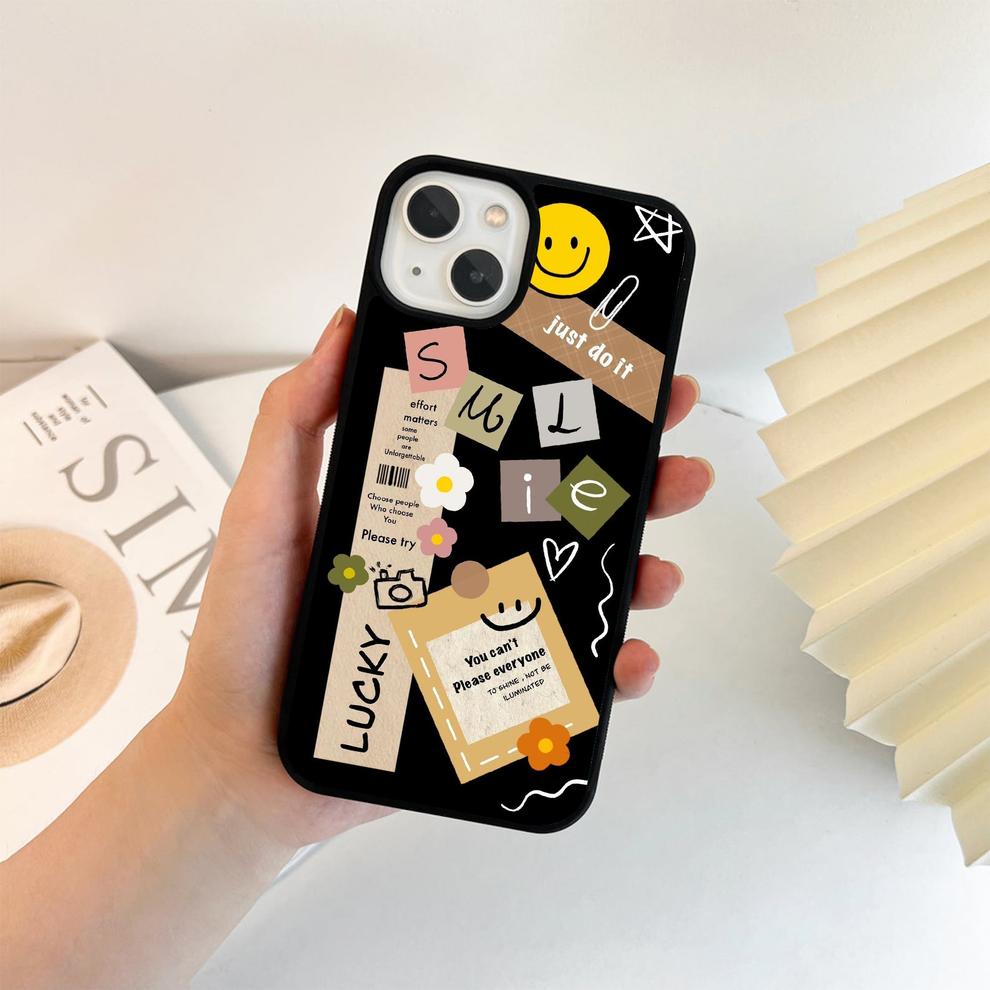 Lucky Aesthetic Collage Glass Case