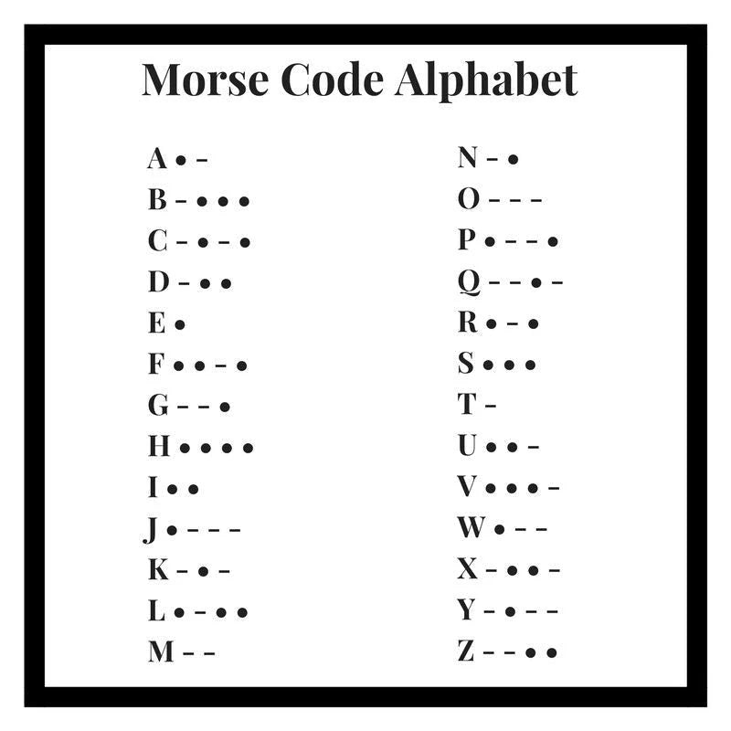 Morse Code Initial Birthstone Necklace