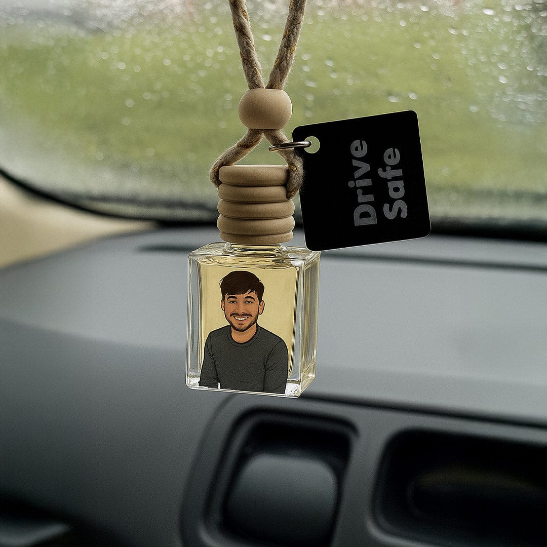 Personalized Car Perfume with Drive Safe Tag – ₹499 Free Shipping