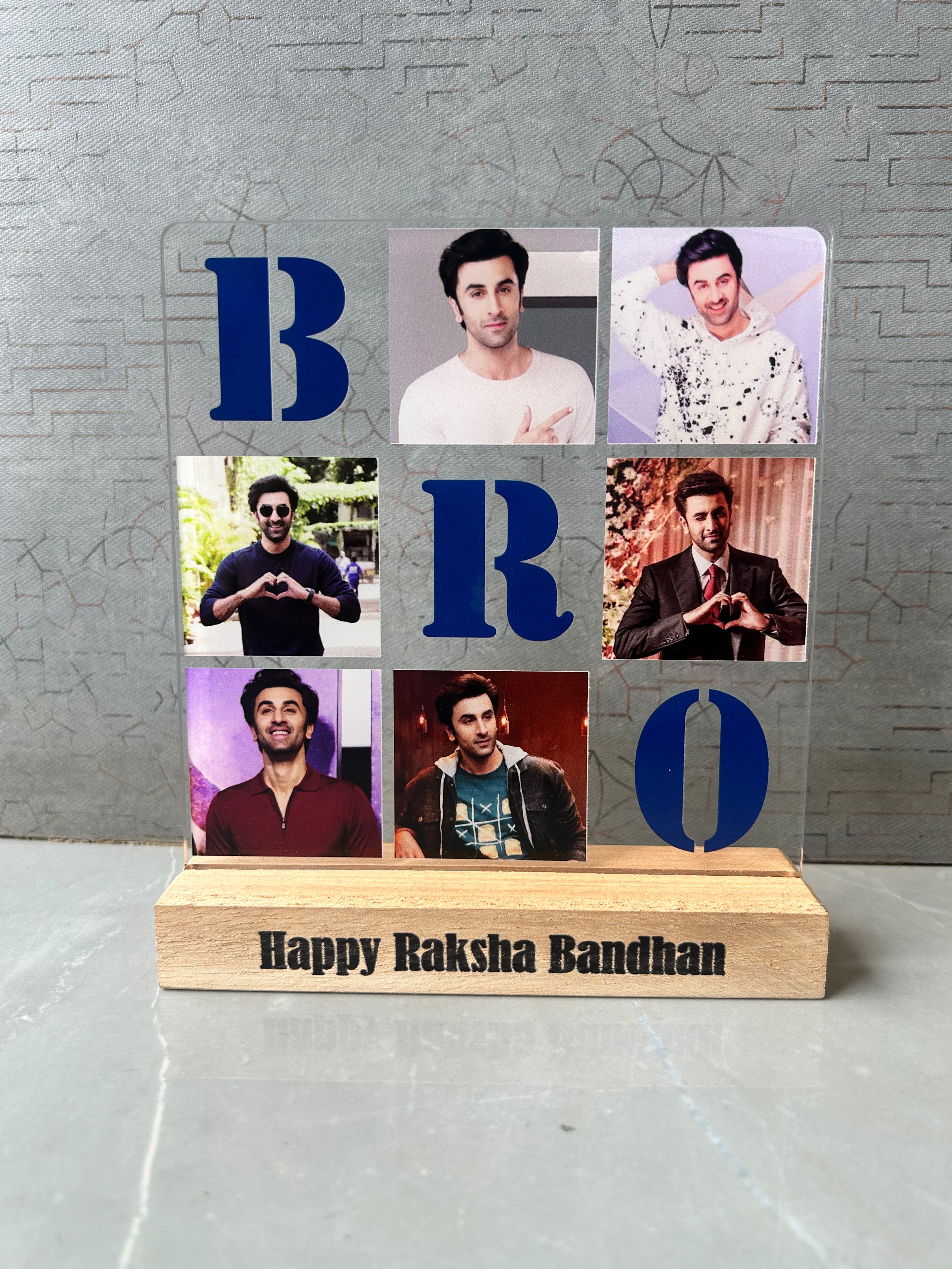 Customized Raksha Bandhan Acrylic Photo Frame for Brother & Sister