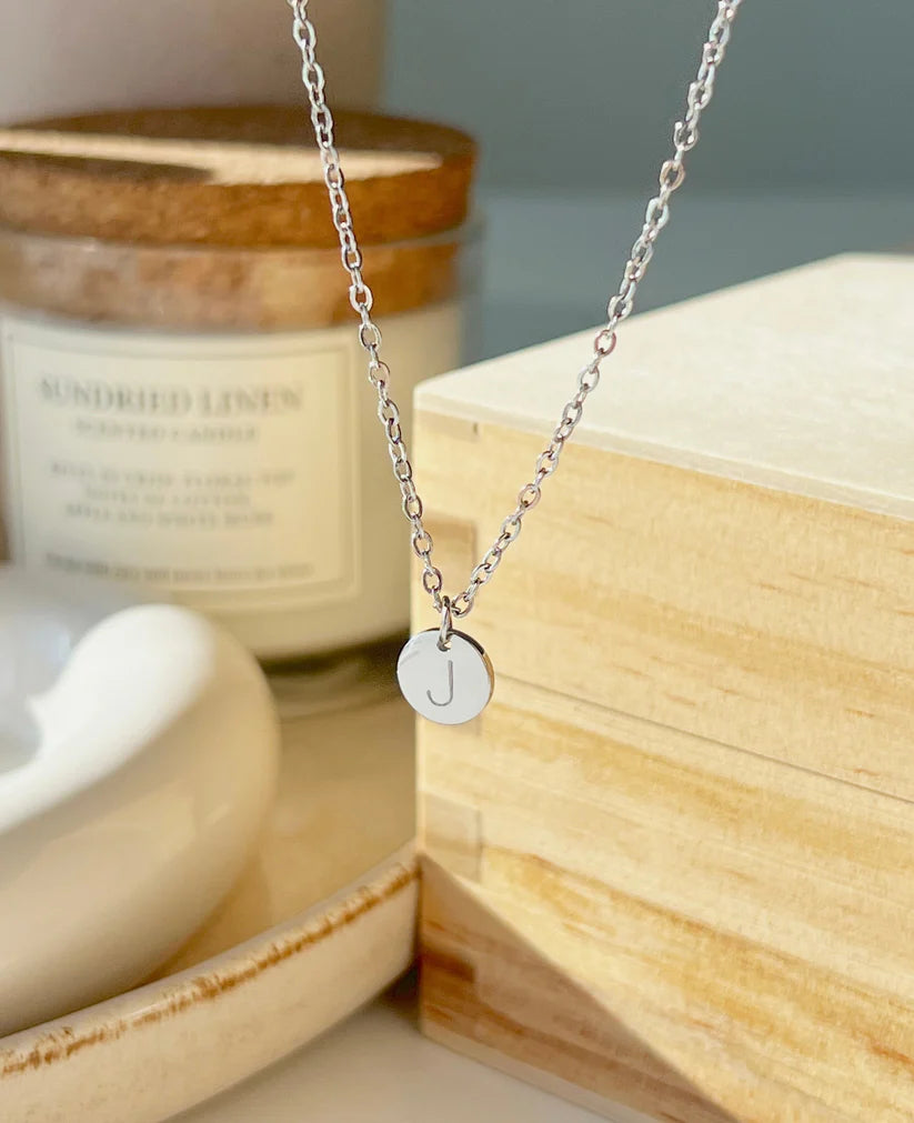 Initial coin pendant