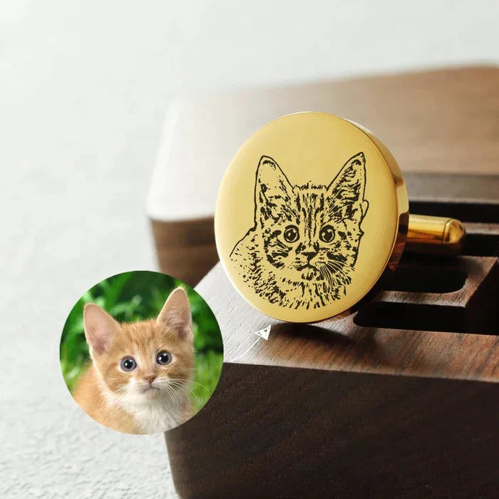 Personalized Pet Photo Cufflinks
