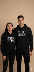 The Boss & The Real Boss – Matching Couple Hoodies